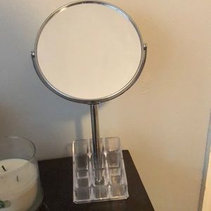 makeup mirror with holders